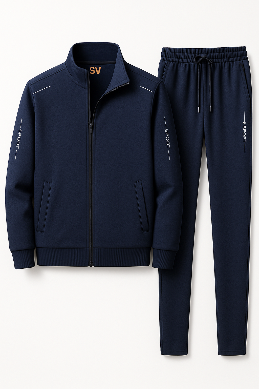 Men’s Tracksuit – Zip-Up Jacket & Joggers – Comfortable Athletic Streetwear