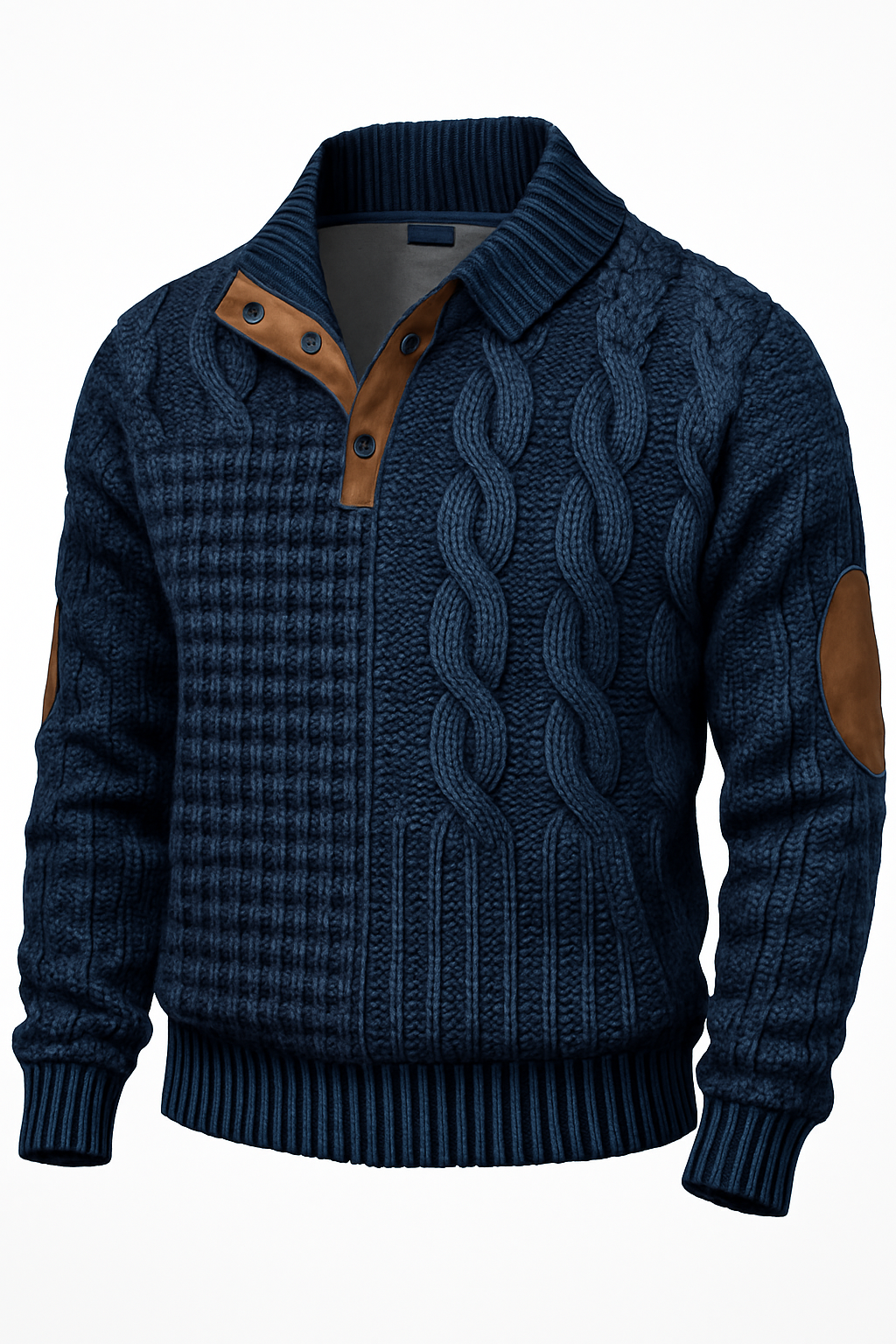 Men’s Knit Sweater – Warm Pullover – Casual & Smart Wear