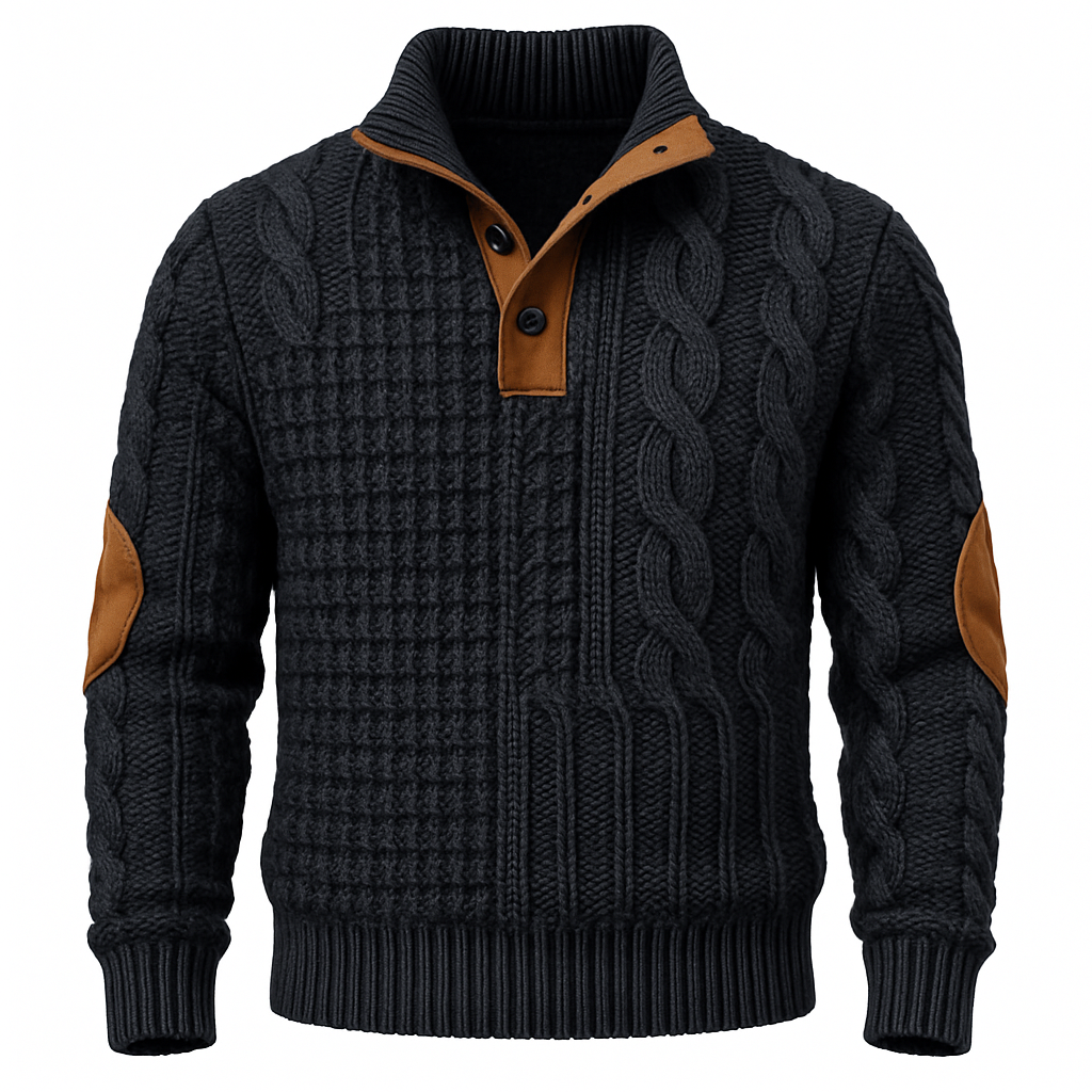 Men’s Knit Sweater – Warm Pullover – Casual & Smart Wear
