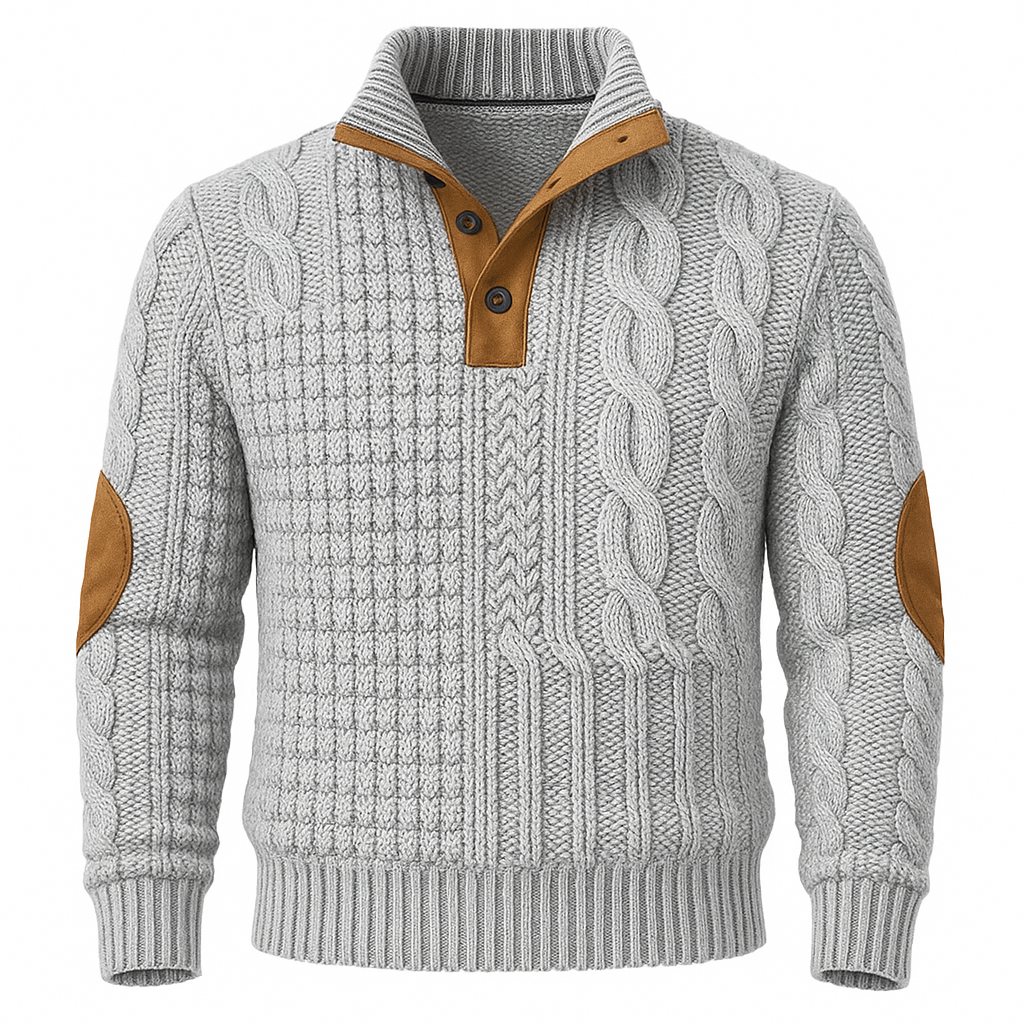 Men’s Knit Sweater – Warm Pullover – Casual & Smart Wear