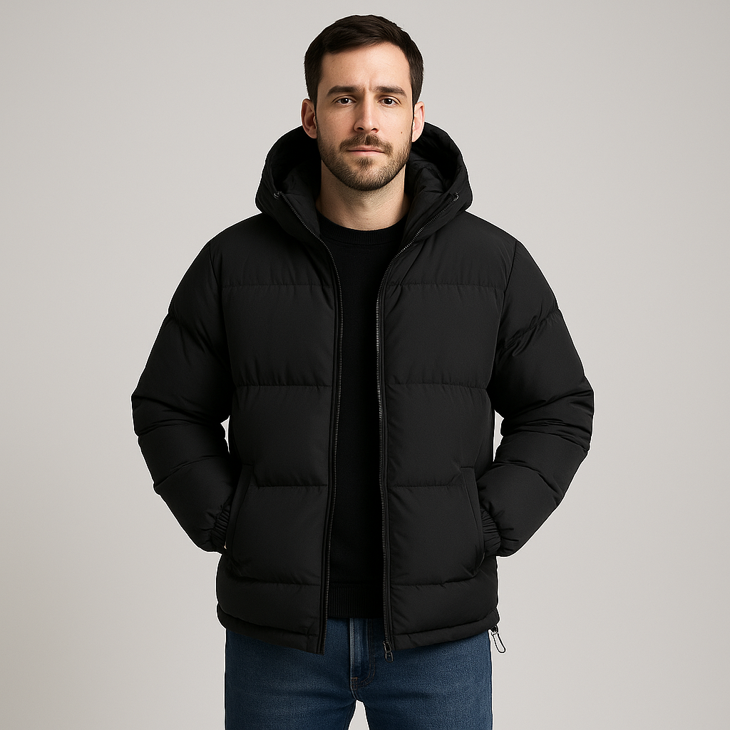 Men’s Waterproof Winter Parka – Insulated, Hooded, Windproof