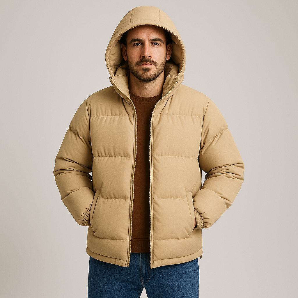 Men’s Waterproof Winter Parka – Insulated, Hooded, Windproof