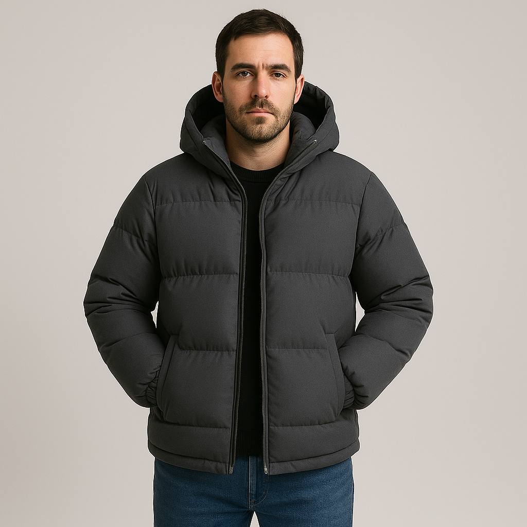 Men’s Waterproof Winter Parka – Insulated, Hooded, Windproof