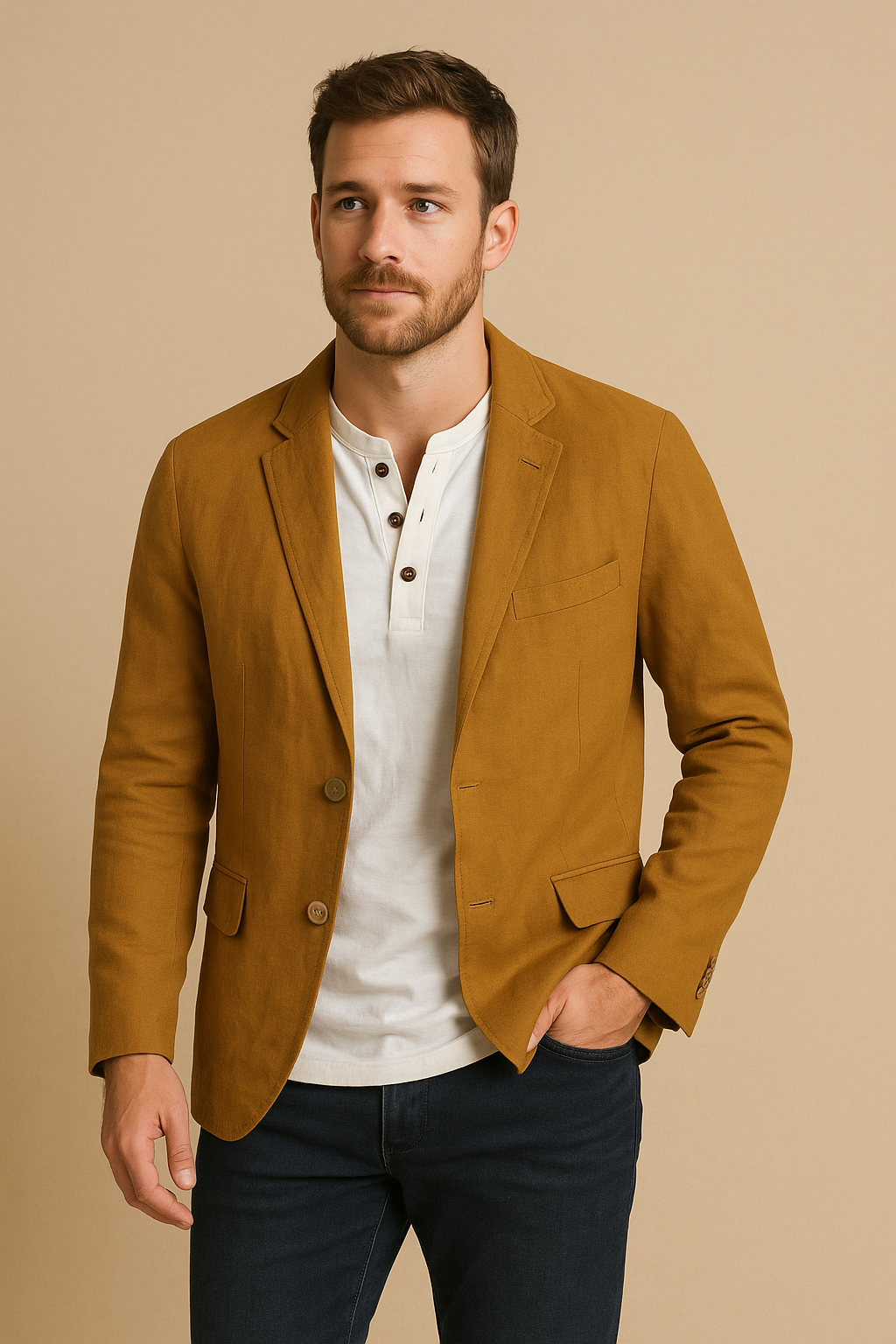 Men’s Linen Blazer – Lightweight Riviera Jacket