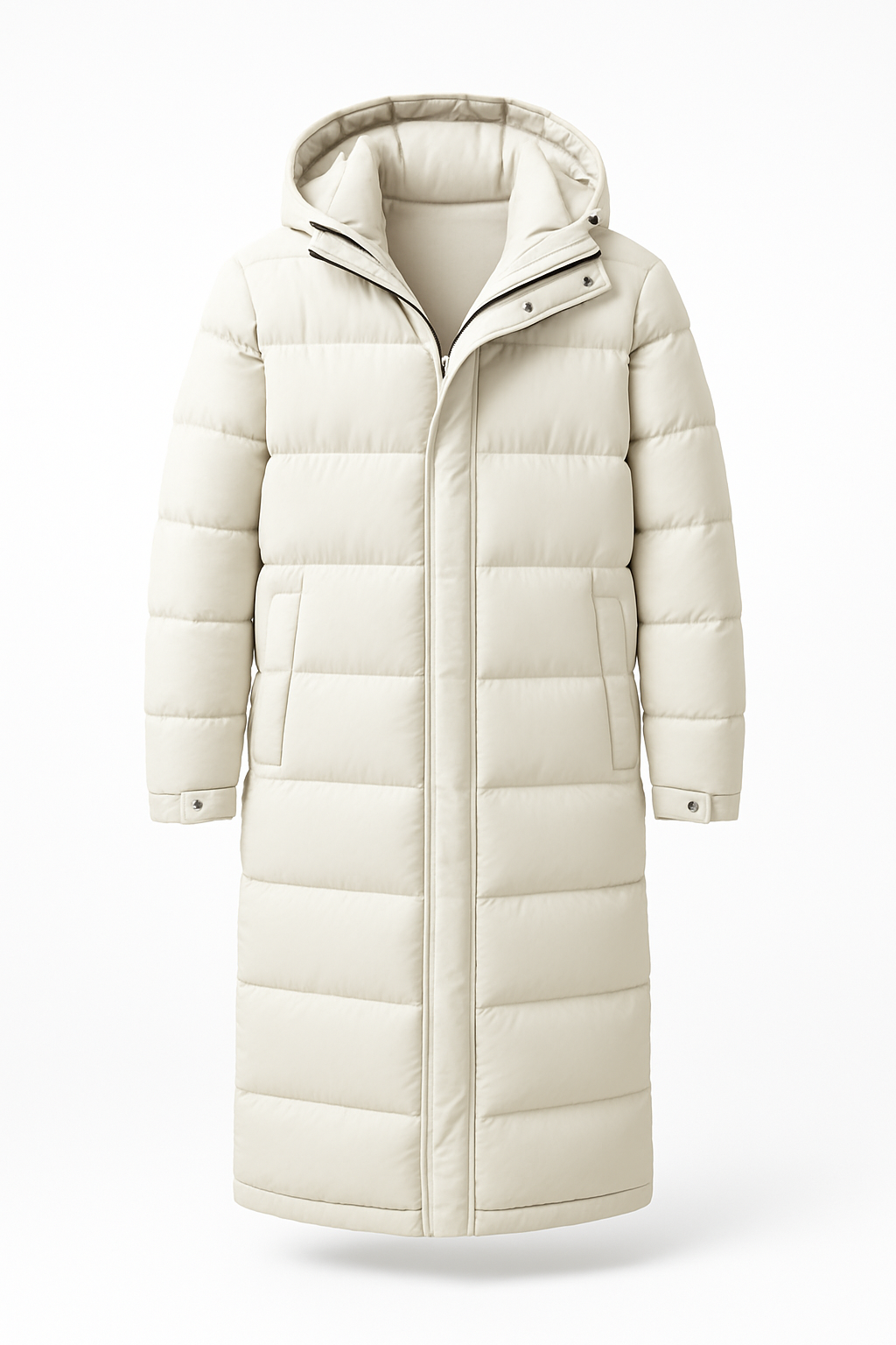 Men’s Long Puffer Parka – Hooded Maxi-Length Winter Coat