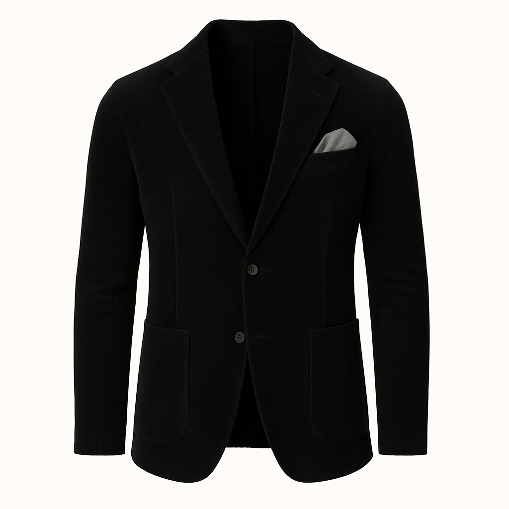 Men’s Corduroy Blazer & Waistcoat Set – Two-Piece – Smart Casual