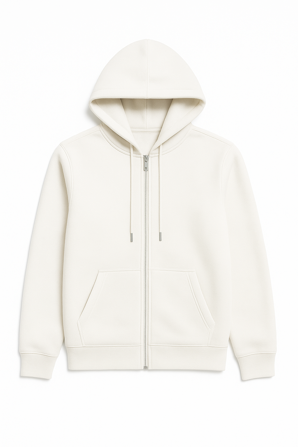 Men’s Zip Hoodie – Cotton Blend, Regular Fit, Hooded Jacket