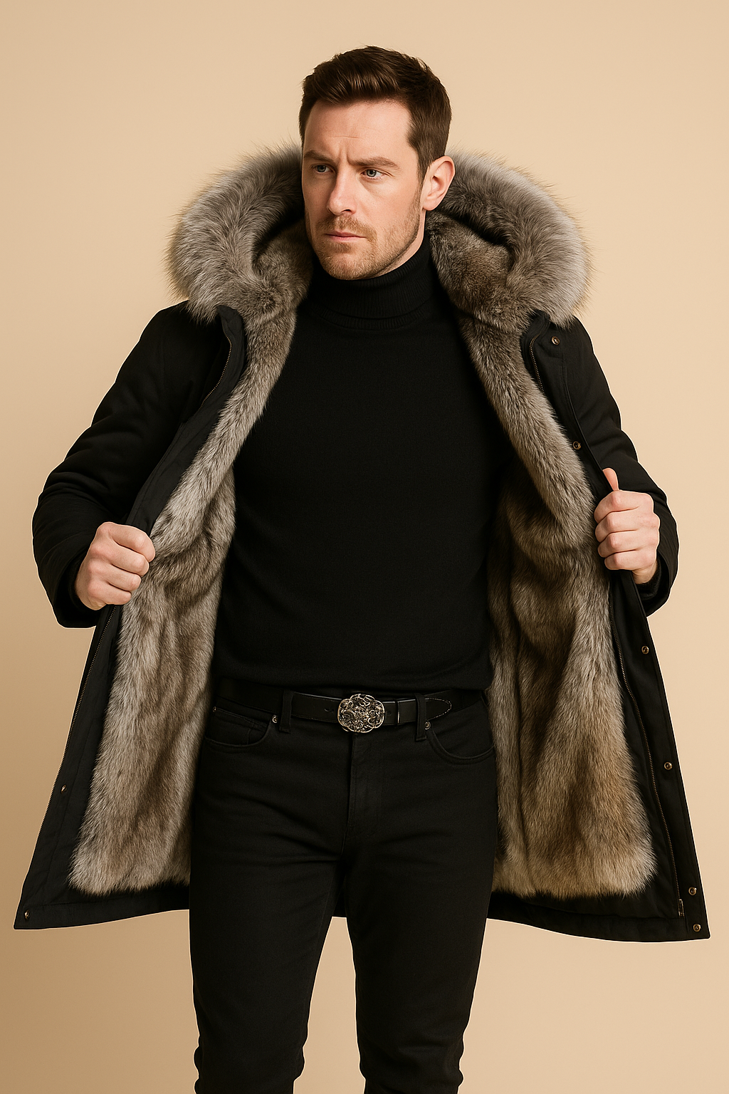 Men’s Winter Puffer Jacket with Hood – Insulated, Warm & Comfortable