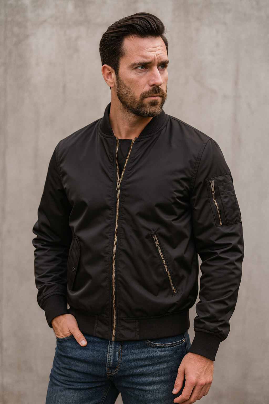Men's Classic Bomber Jacket