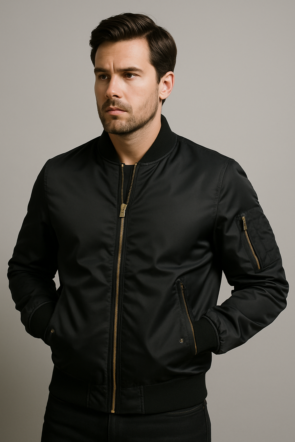 Men's Classic Bomber Jacket