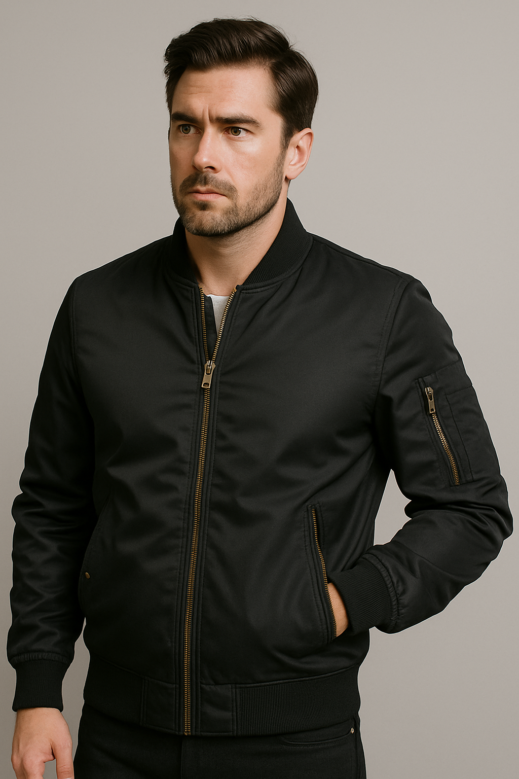 Men's Classic Bomber Jacket
