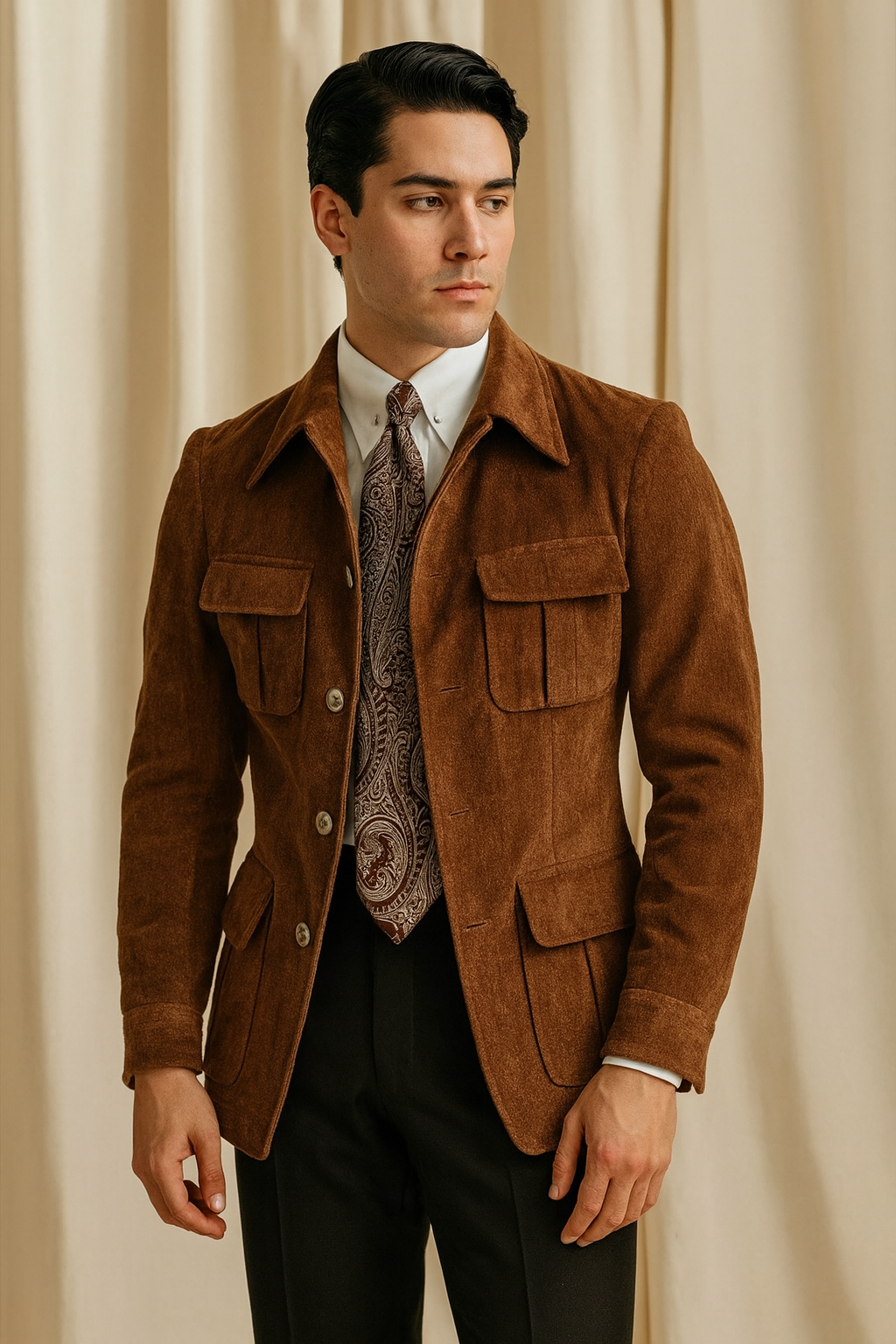 Wool Field Jacket – Tailored Elegance Meets Utility