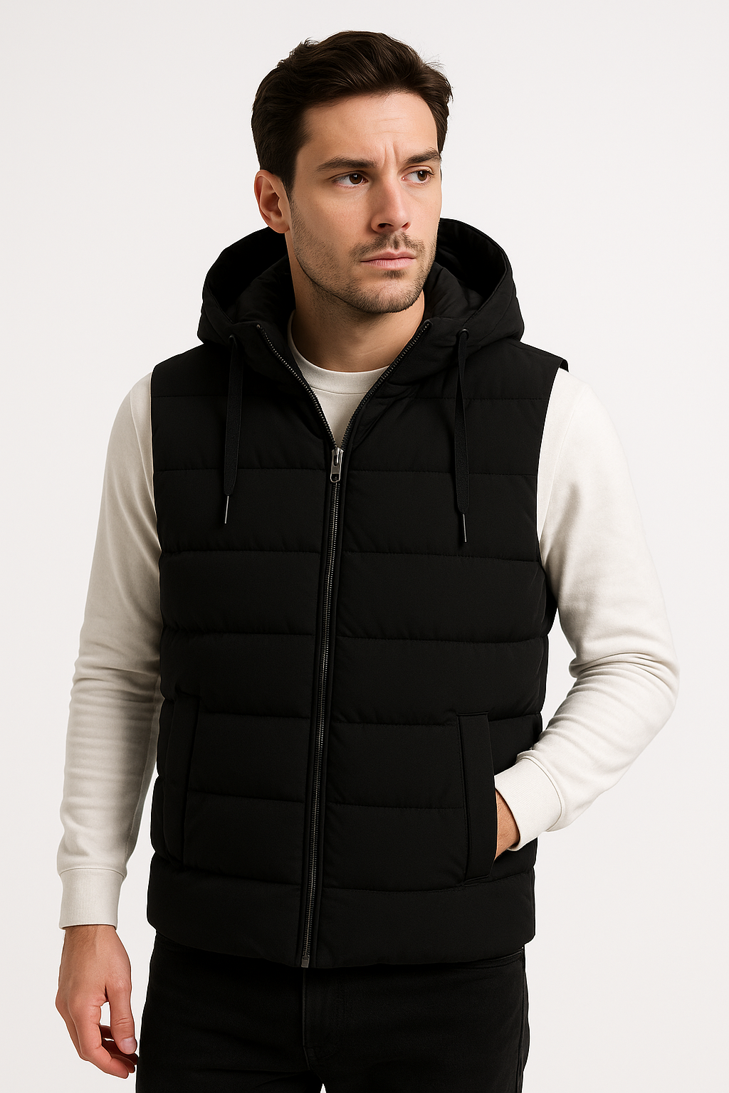 UrbanEdge Puffer Vest with Hood