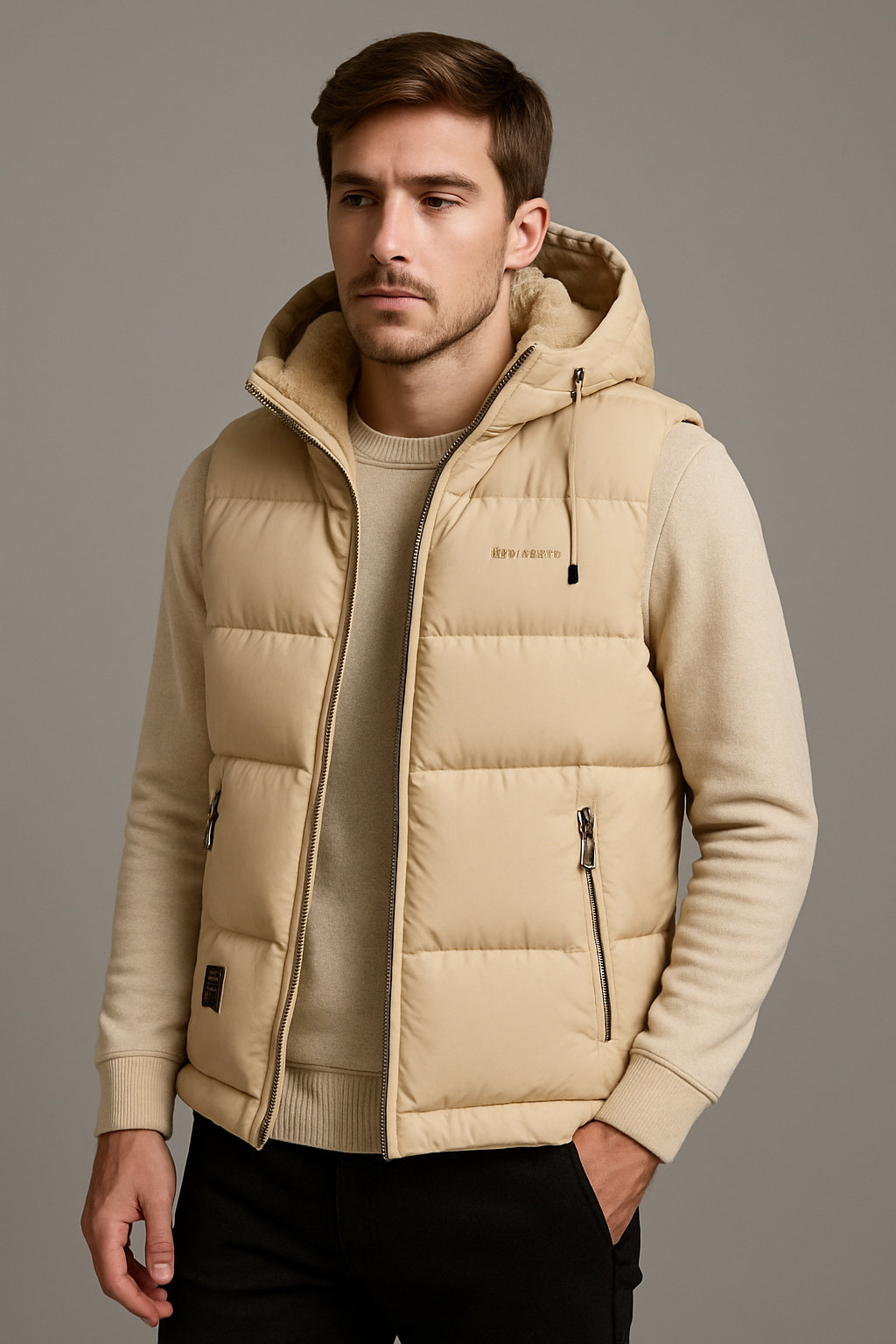 UrbanShield Puffer Gilet with Hood