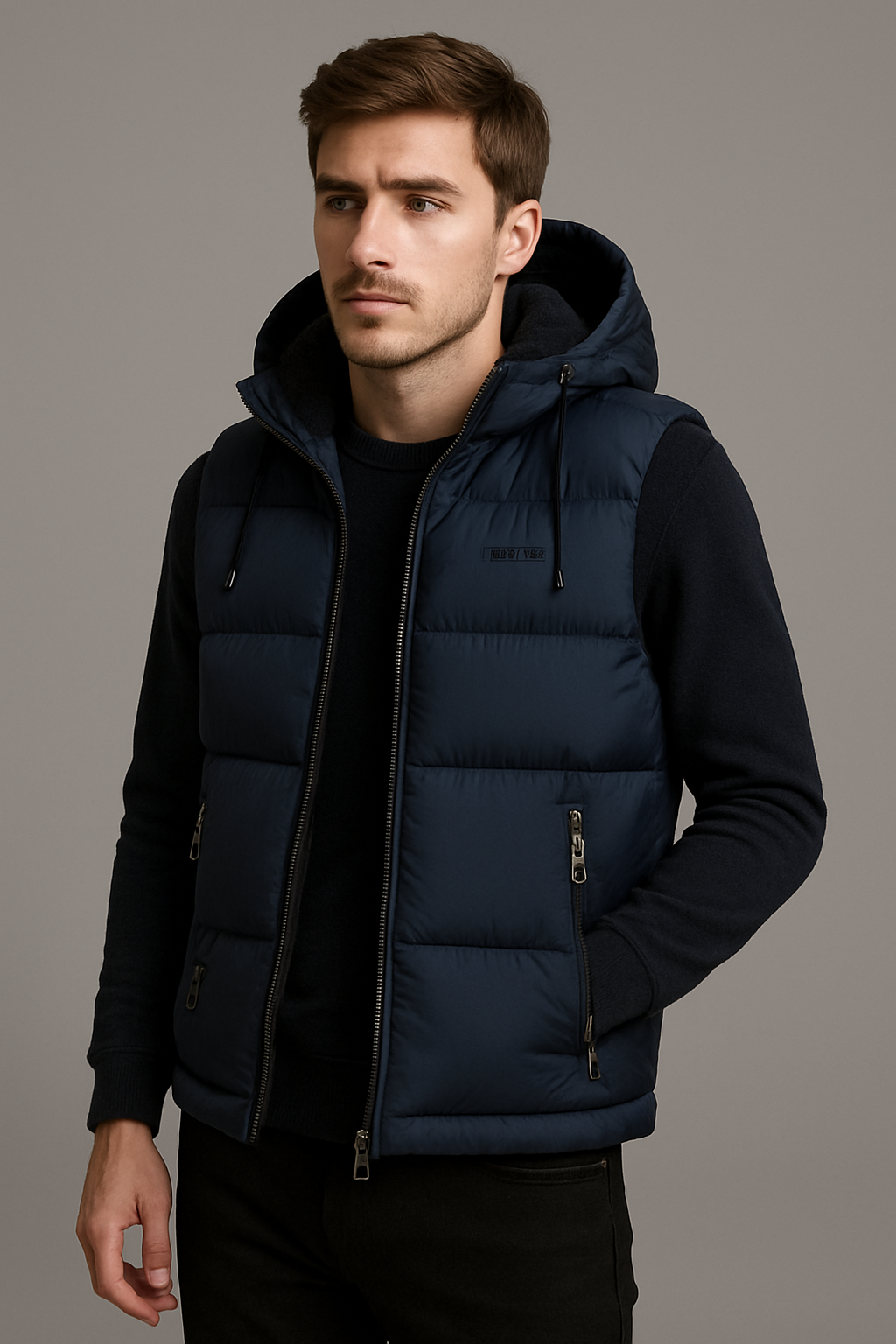 UrbanShield Puffer Gilet with Hood