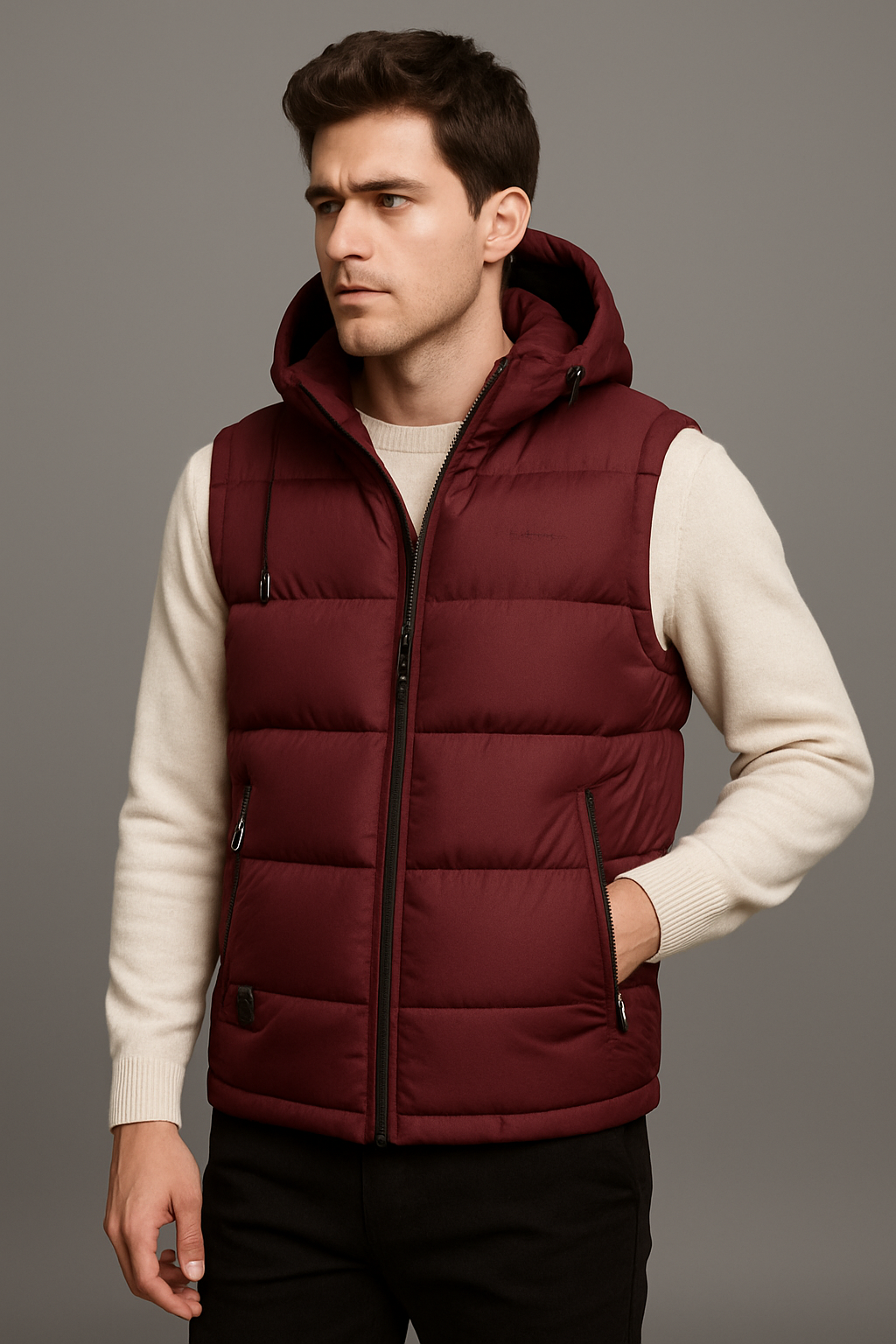 UrbanShield Puffer Gilet with Hood