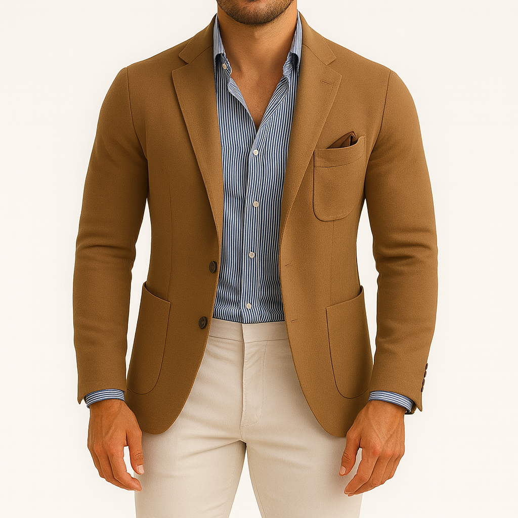 Men’s Blazer – Lightweight Stretch, Slim Fit, Notch Lapel