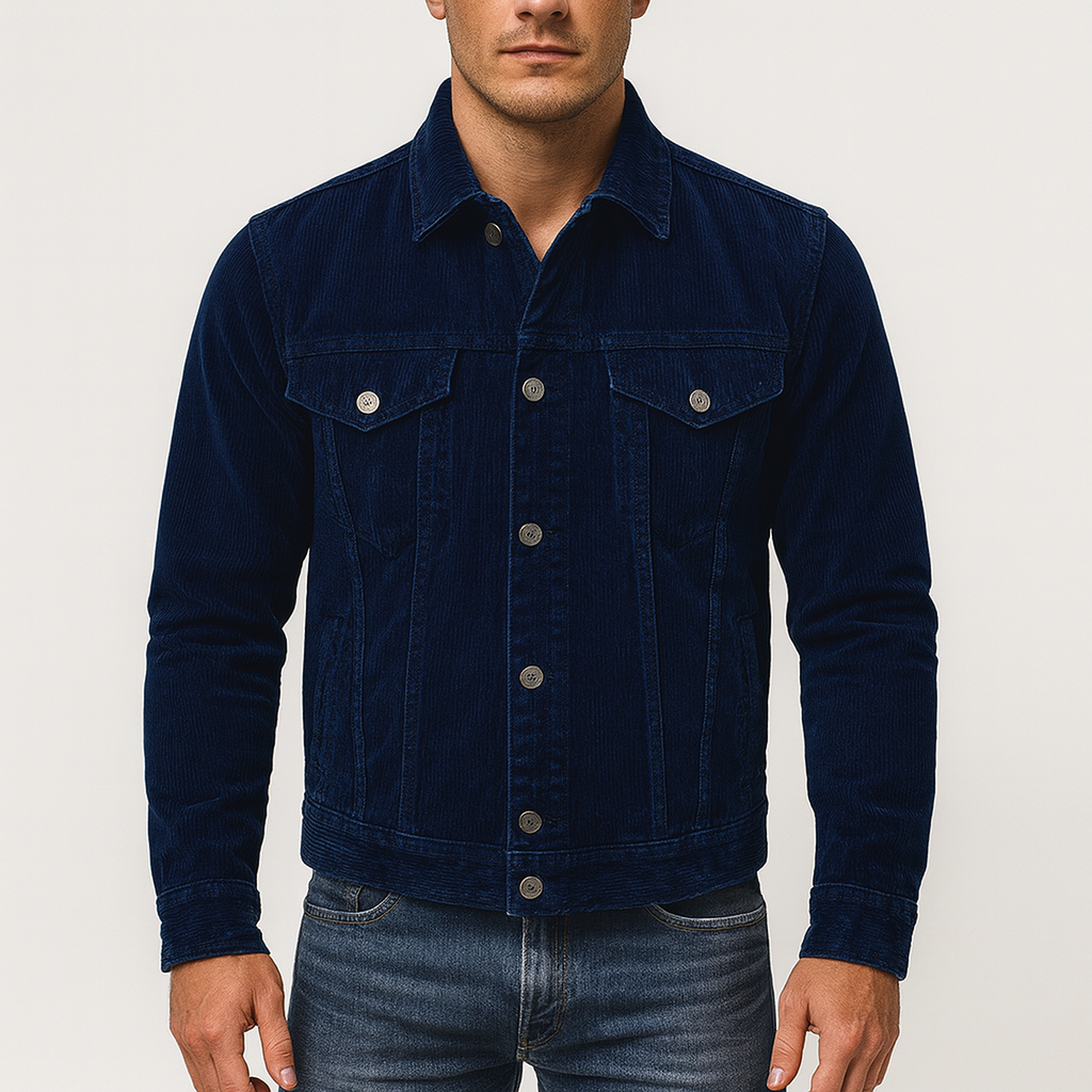 Men’s Corduroy Jacket – Relaxed Fit, Button-Up, Workwear Style