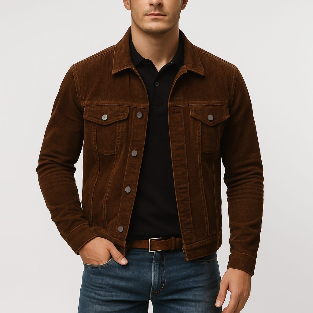 Men’s Corduroy Jacket – Relaxed Fit, Button-Up, Workwear Style