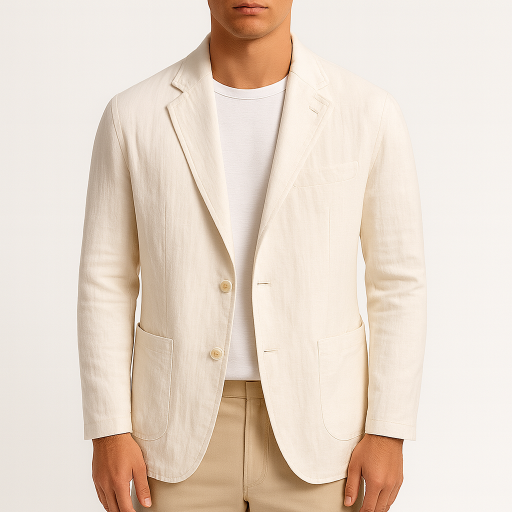 Men’s Linen Blazer – Lightweight, Slim Fit, Tailored Summer Jacket