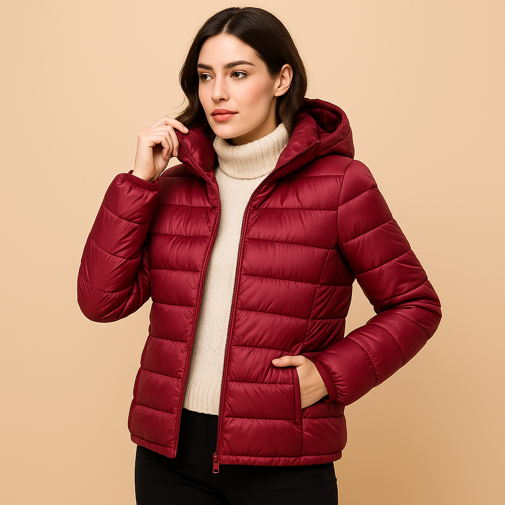 Down Jacket Women's Short Light And Thick