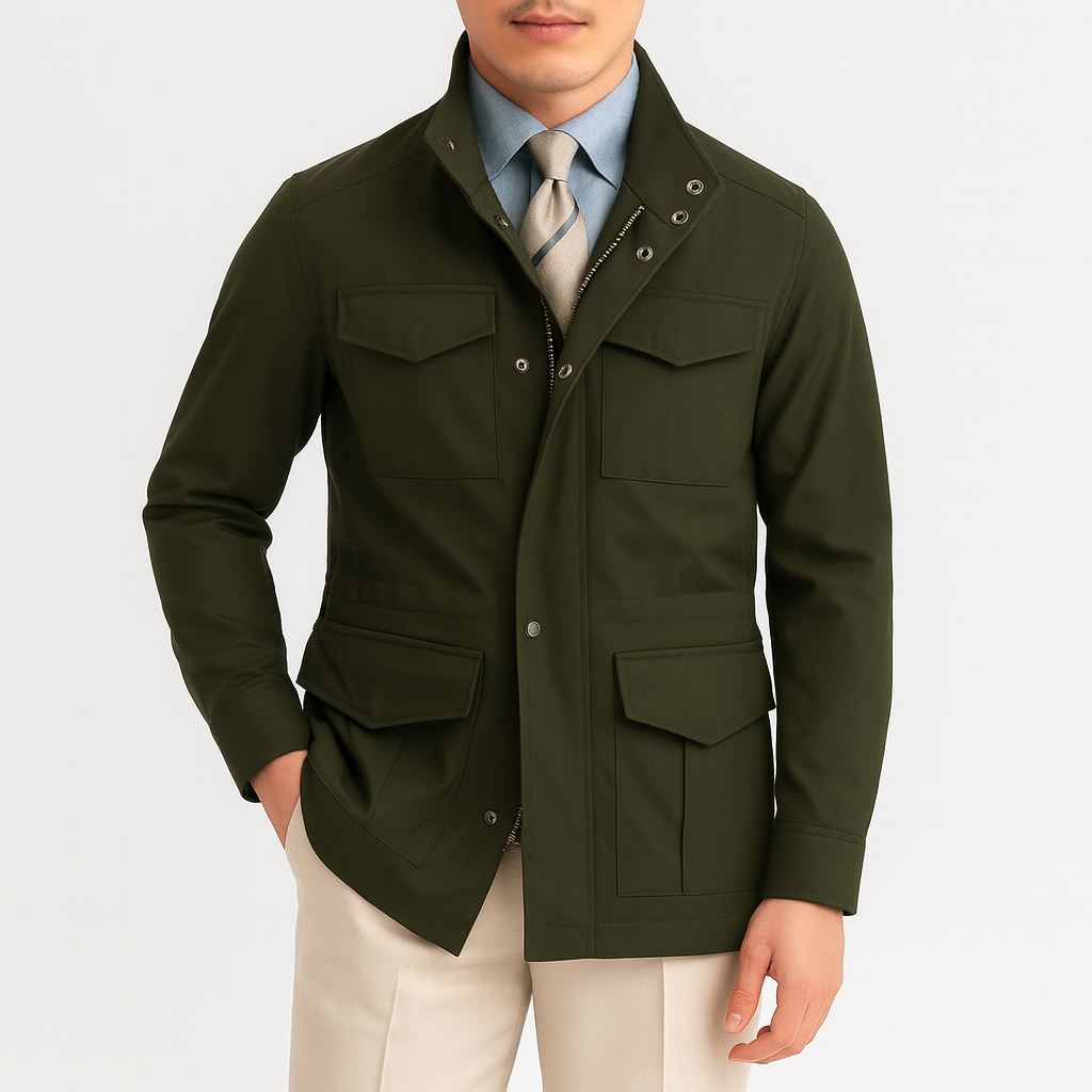 Men’s Heritage Hunting Raincoat – Waterproof, Quilted & Durable