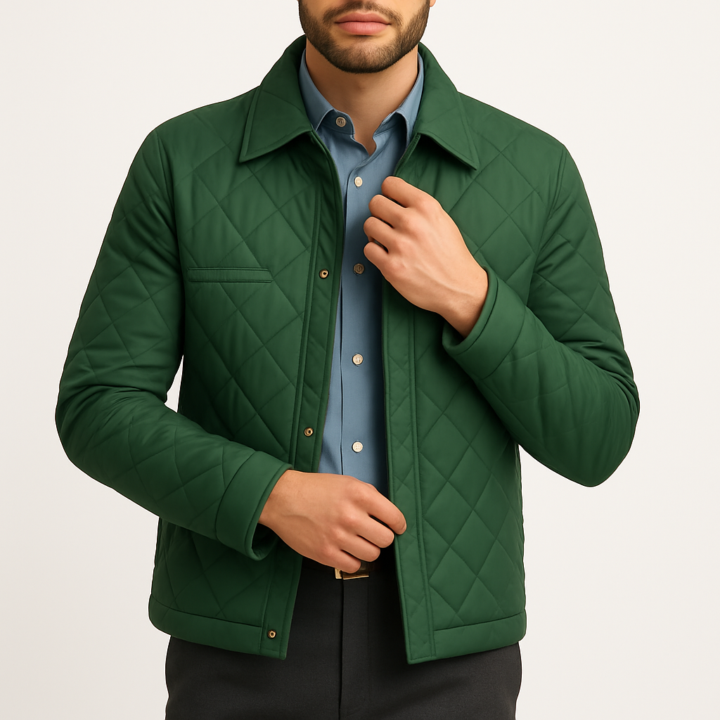 Men’s Insulated Business Jacket – Tailored, Smart & Water-Resistant