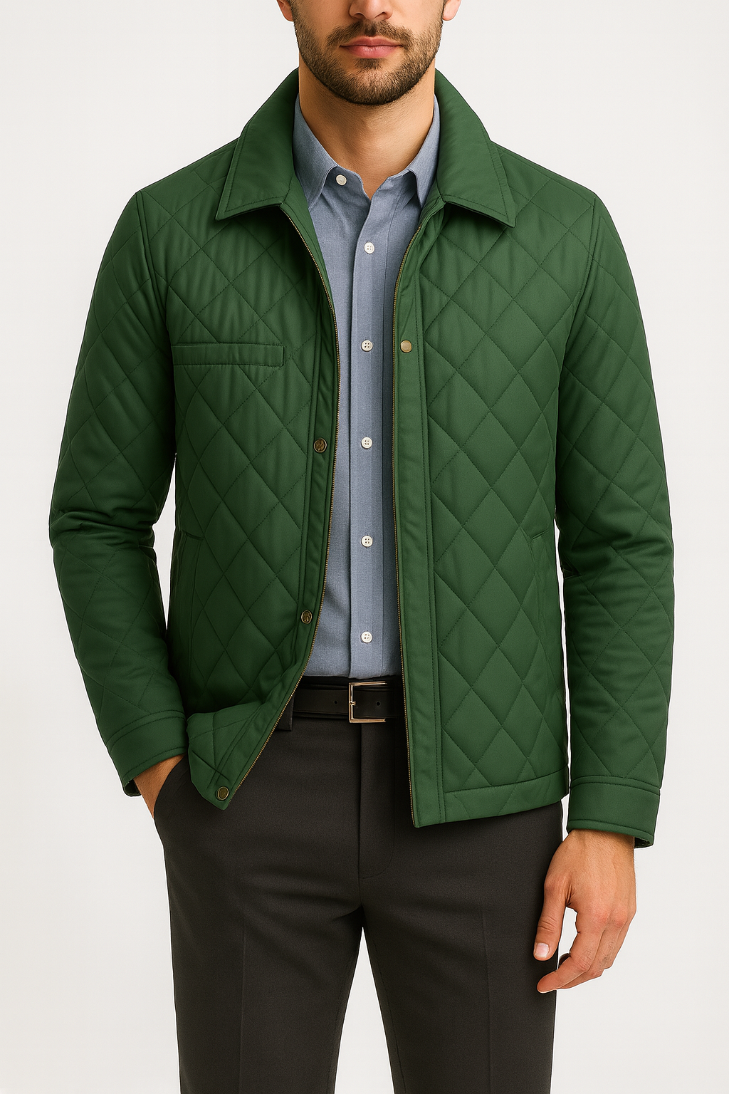 Men’s Insulated Business Jacket – Tailored, Smart & Water-Resistant