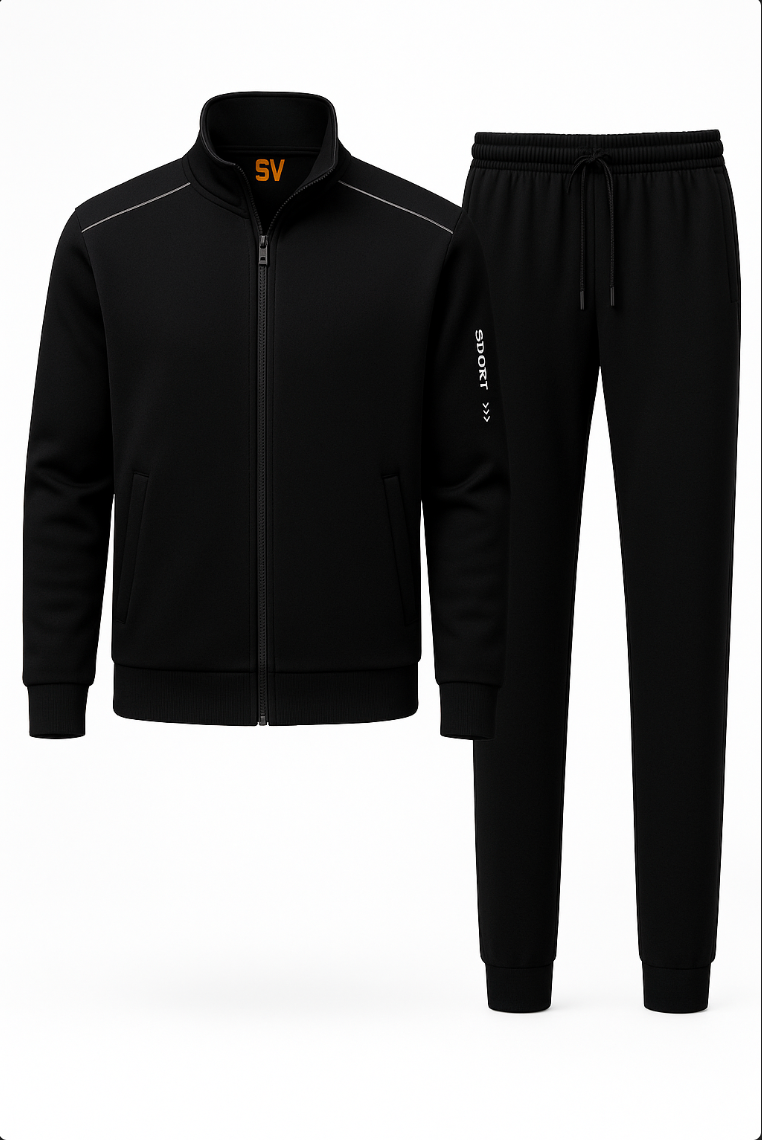 Men’s Tracksuit – Zip-Up Jacket & Joggers – Comfortable Athletic Streetwear