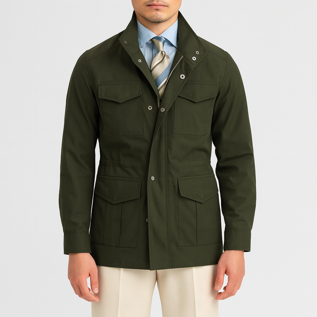 Men’s Heritage Hunting Raincoat – Waterproof, Quilted & Durable