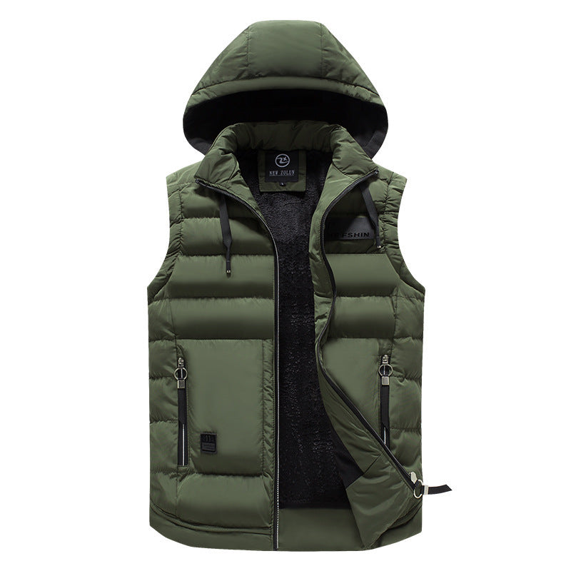 UrbanShield Puffer Gilet with Hood