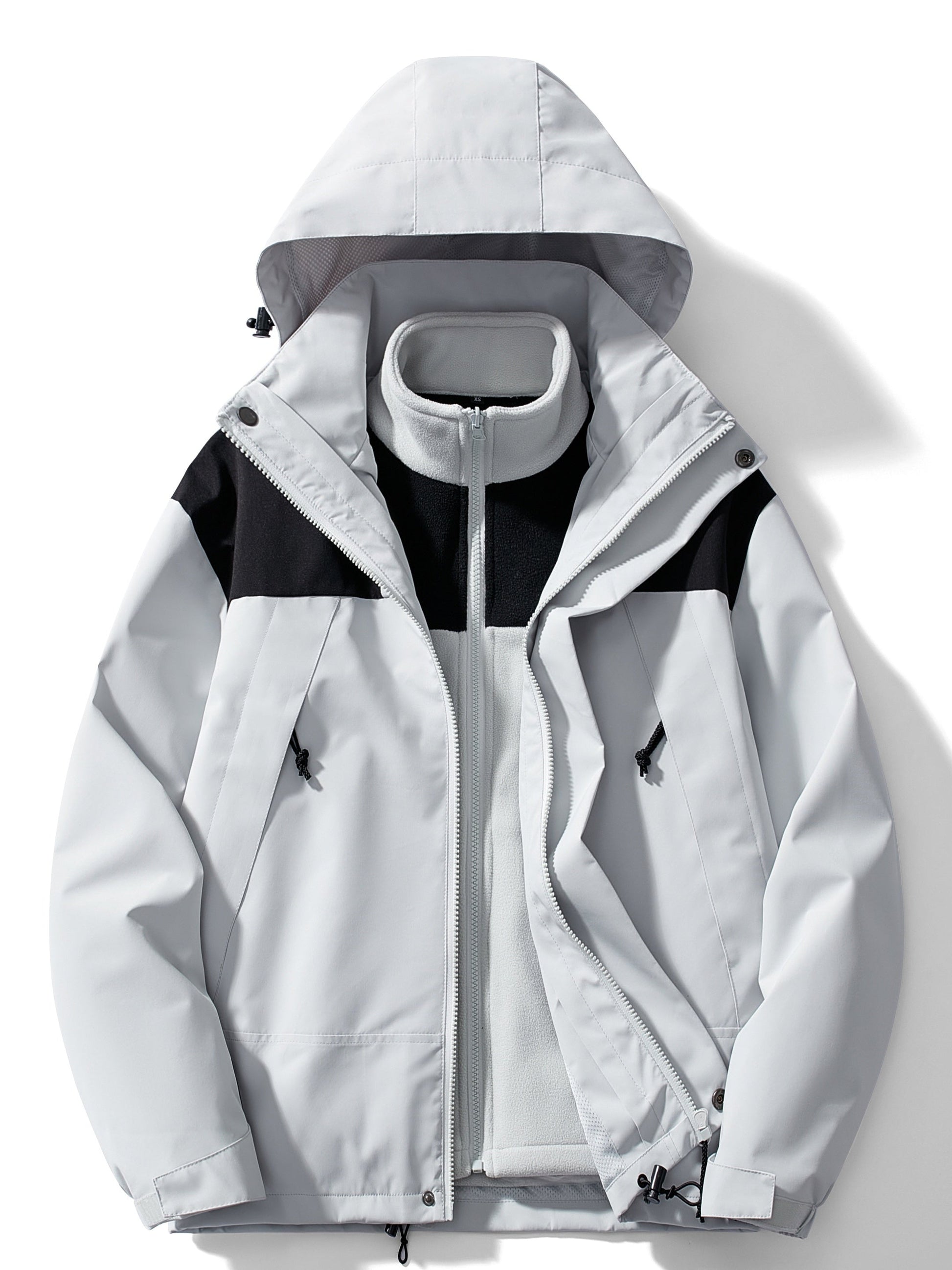 Men’s 3-in-1 Winter Jacket – Waterproof Hooded Coat – Warm & Versatile Outerwear