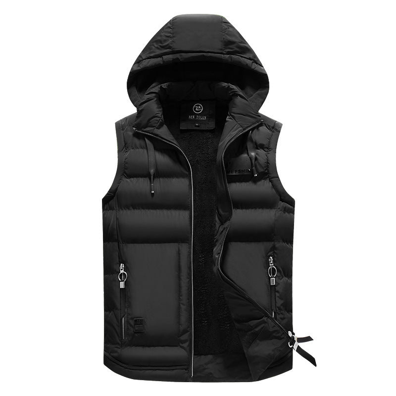 UrbanShield Puffer Gilet with Hood