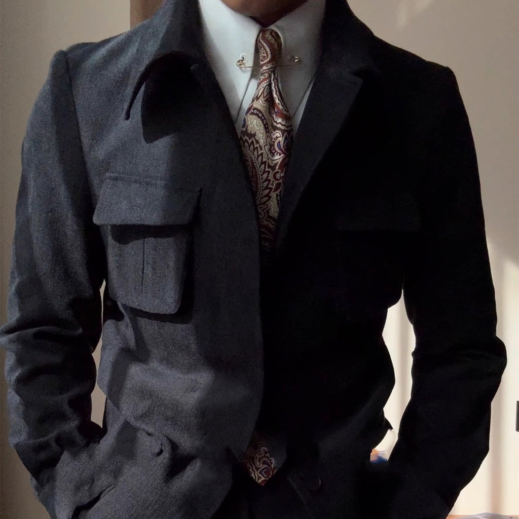 Wool Field Jacket – Tailored Elegance Meets Utility