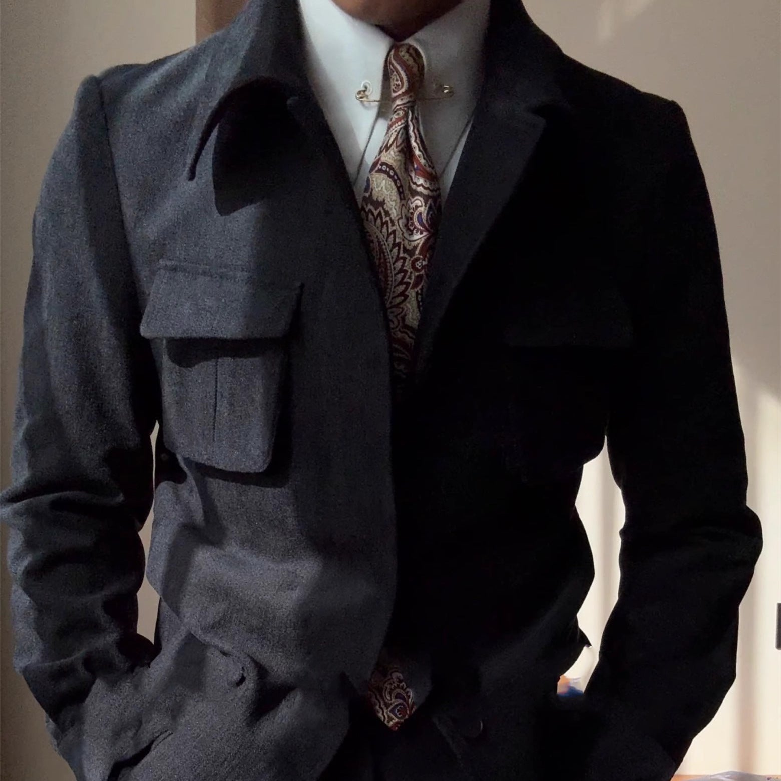 Wool Field Jacket – Tailored Elegance Meets Utility