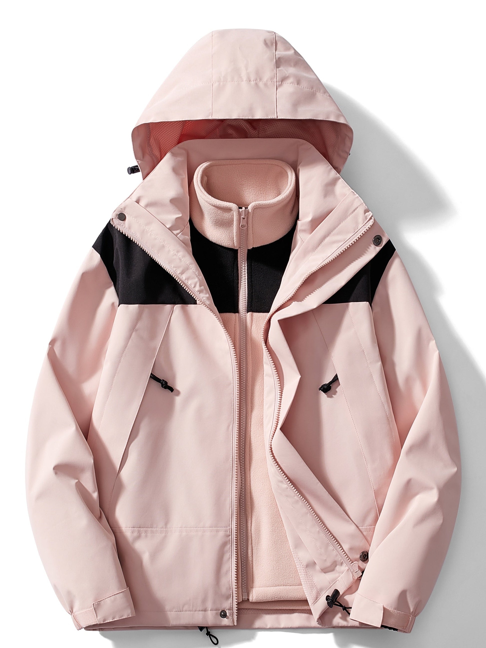 Men’s 3-in-1 Winter Jacket – Waterproof Hooded Coat – Warm & Versatile Outerwear